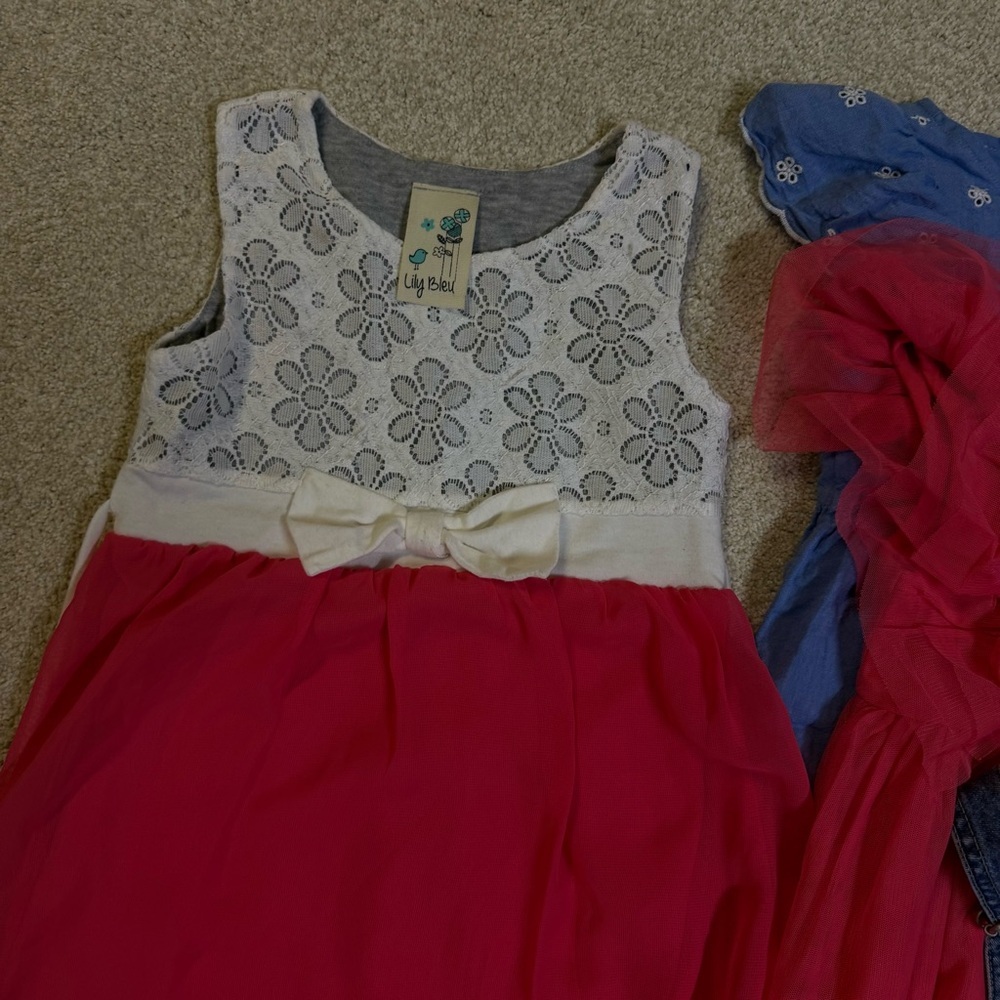OshKosh B'gosh Guess Gap Cat & Jack Toddler Dresses Bundle 3T/4T Holiday Casual - Picture 8 of 9